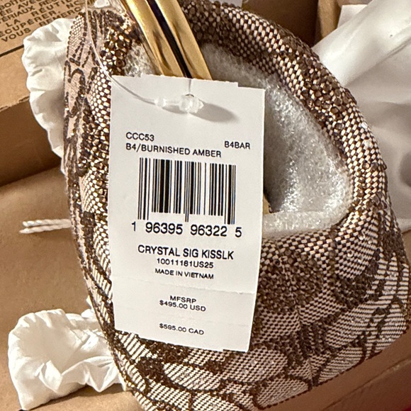 Coach Kisslock Frame Bag 16 In Crystal Signature Jacquard - Picture 4 of 8